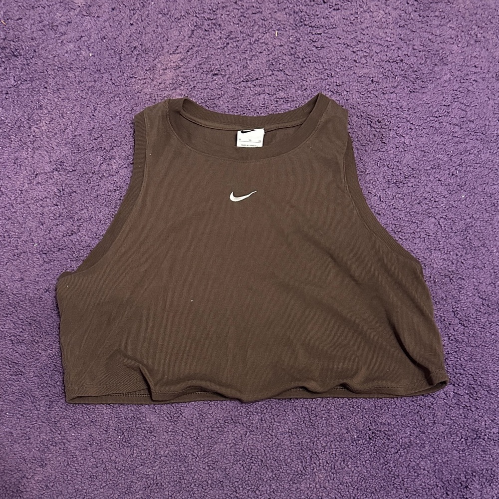 Nike Women's Brown Crop Top